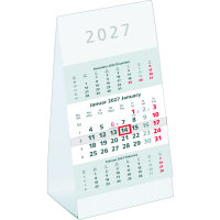 ZETTLER Tischkalender 2027 3 sichtbare Monatsblöcke...