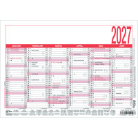 ZETTLER Tafelkalender 904 2027 6 Monate/1 Seite DIN A5...