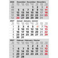 GÜSS® Tischkalender 2027 3 sichtbare...