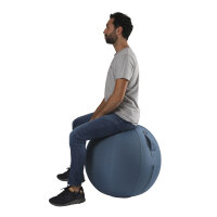 ALBA Sitzball 65cm inkl. Handpumpe PVC Polyester entenblau