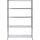 ALBA Regal Mobi5 1.200 x 2.000 x 350 mm (B x H x T) 70kg 5 Fachböden Metall, verchromt chrom