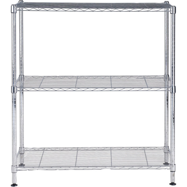 ALBA Regal Mobi3m 900 x 900 x 350 mm (B x H x T) 70kg 3 Fachböden Metall, verchromt chrom